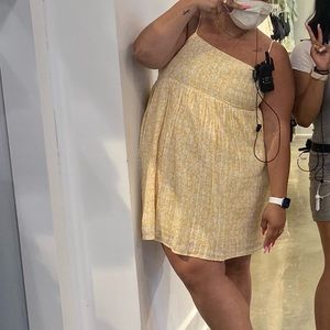 Yellow American Eagle printed dress